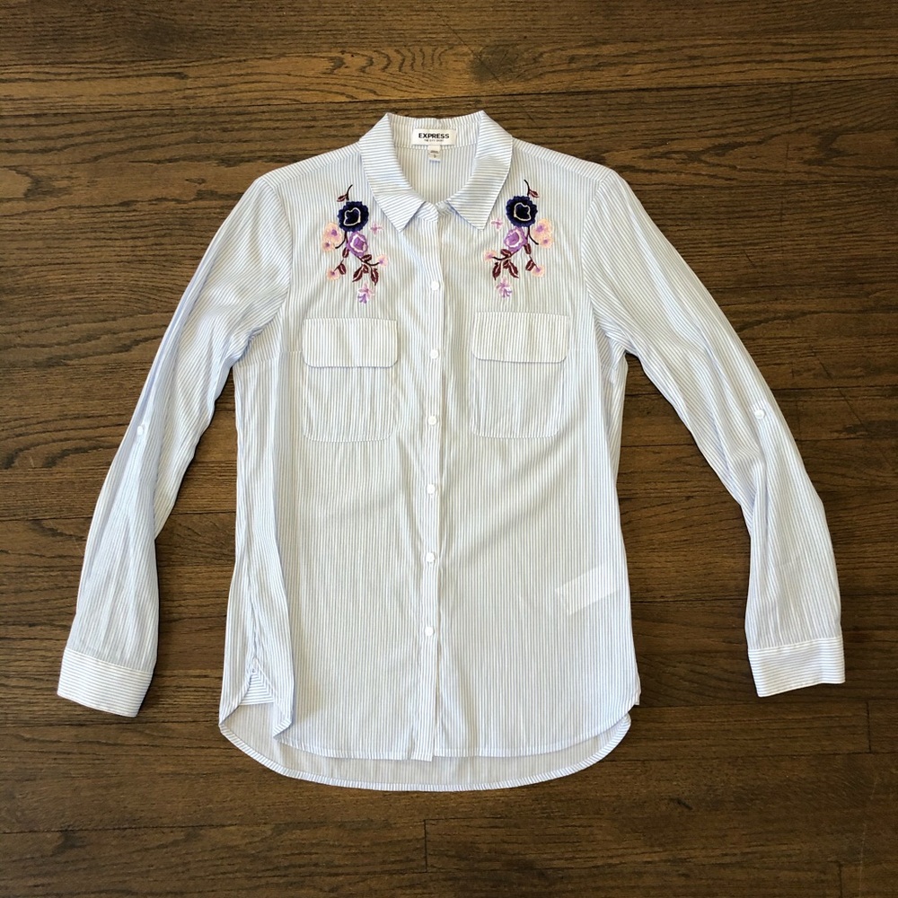 Express City Shirt with convertible sleeve